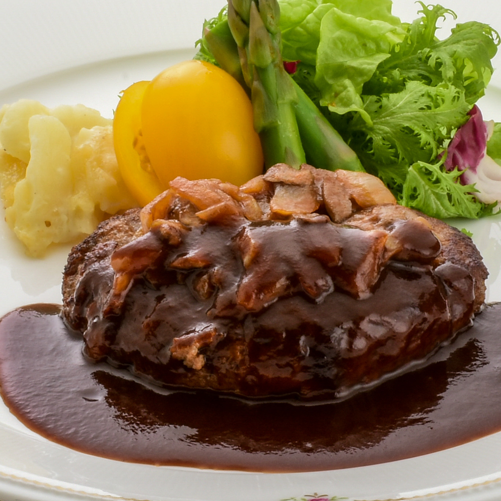 米沢牛入りハンバーグセット