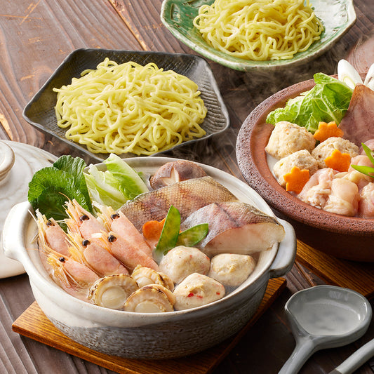 鶏白湯鍋＆海鮮ちゃんこ鍋 食べ比べセット